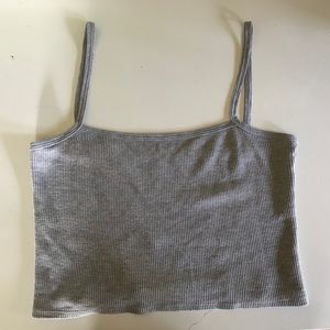 brandy cropped thermal tank top